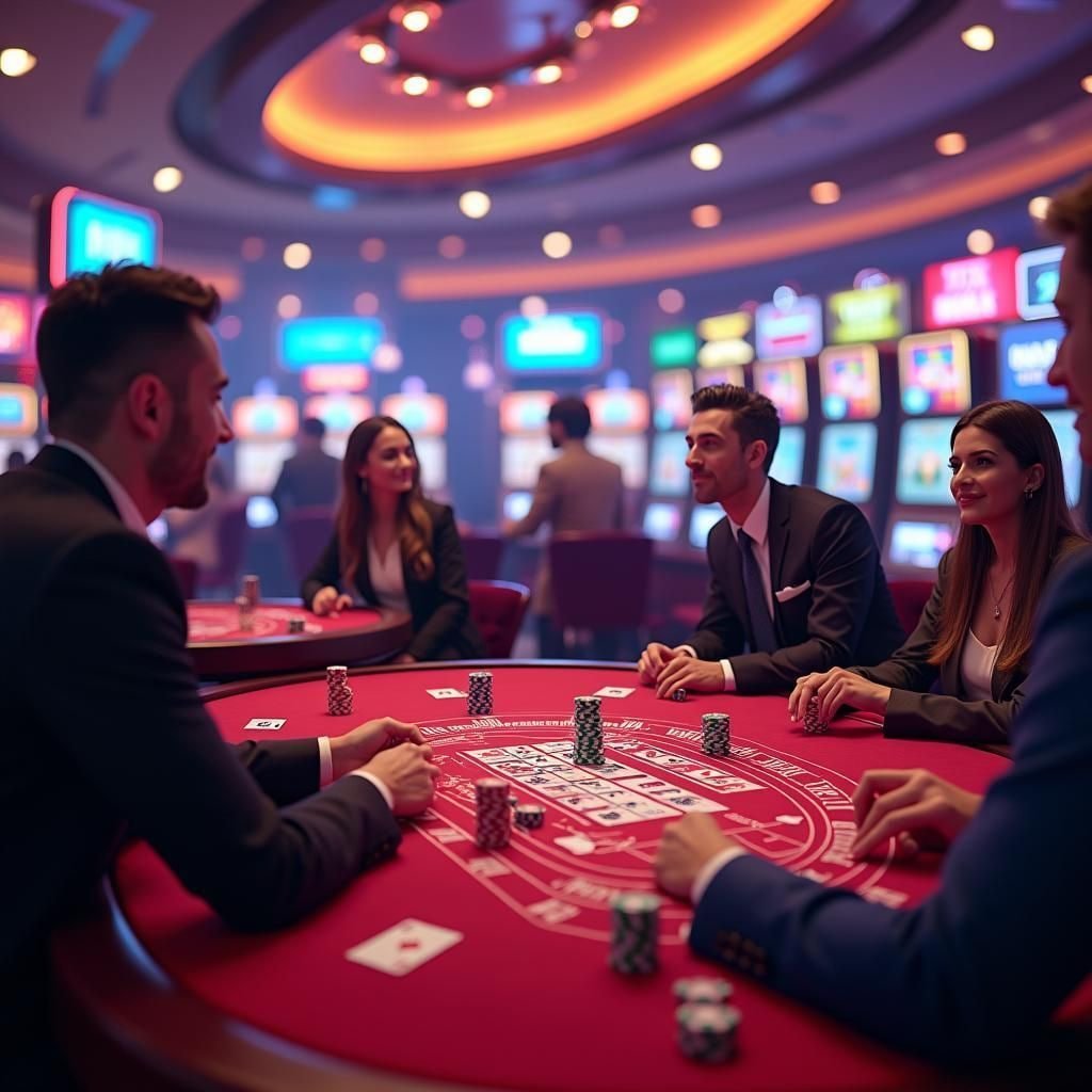 Studio dealer langsung SA Gaming terintegrasi dengan mos77 menawarkan blackjack, roulette, dan baccarat